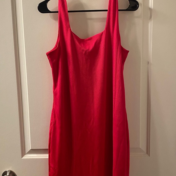 Emerald Green & Pink Mini Dress - Picture 6 of 7